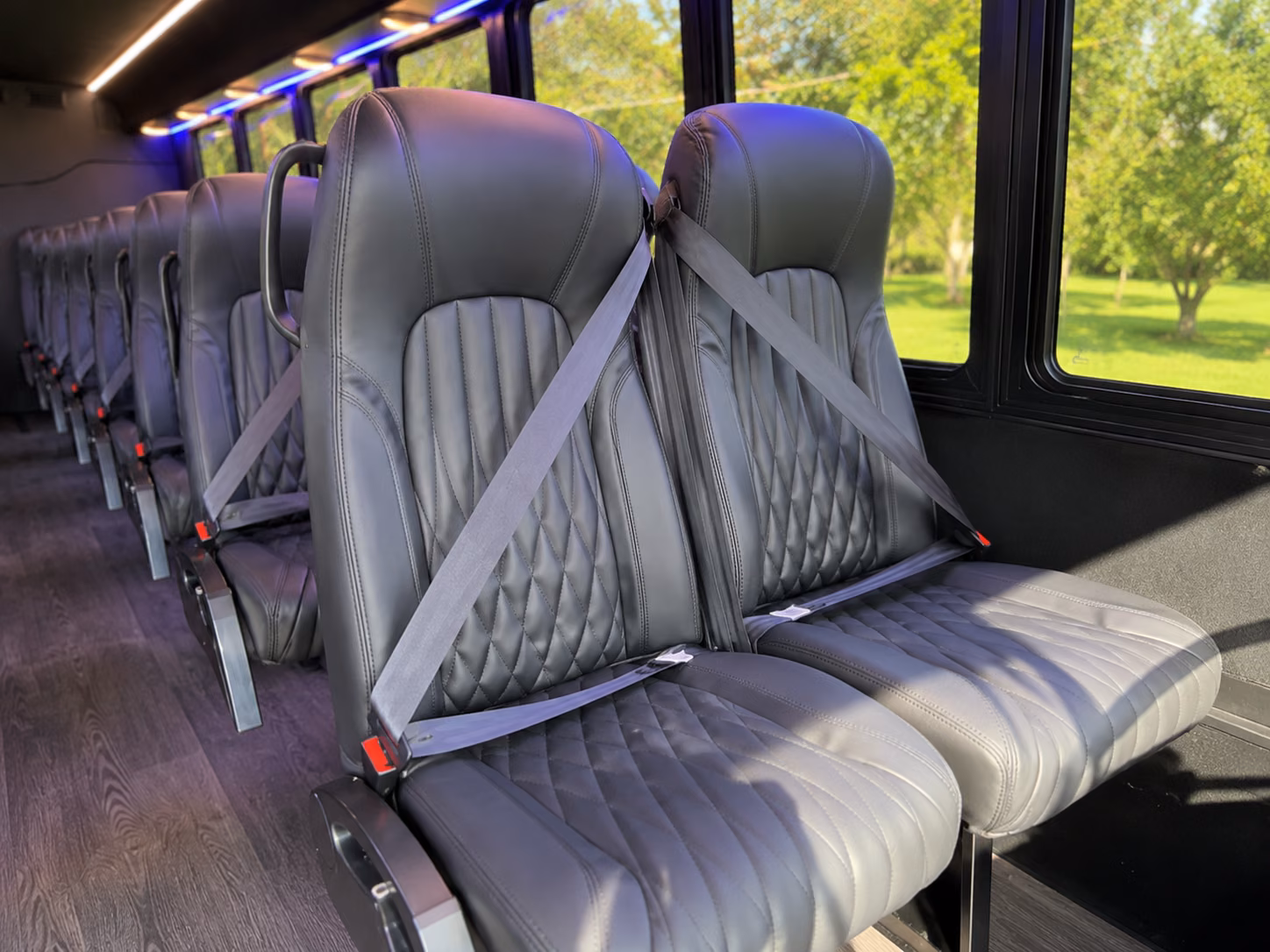 20 passenger minibus interior
