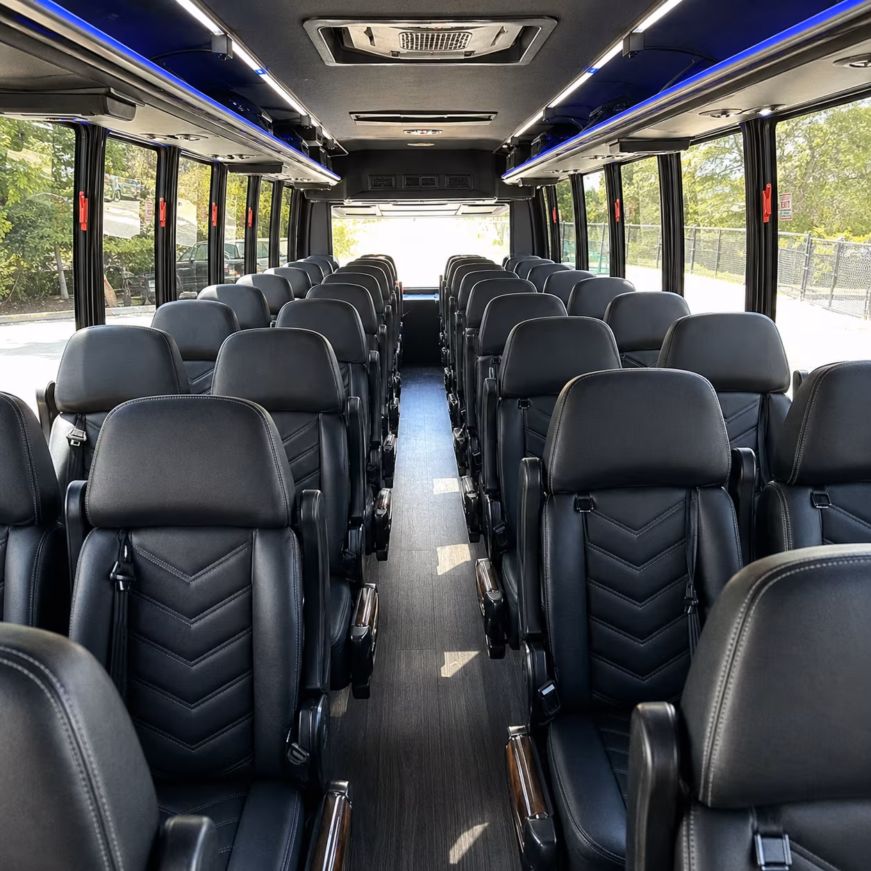 28 passenger minibus interior