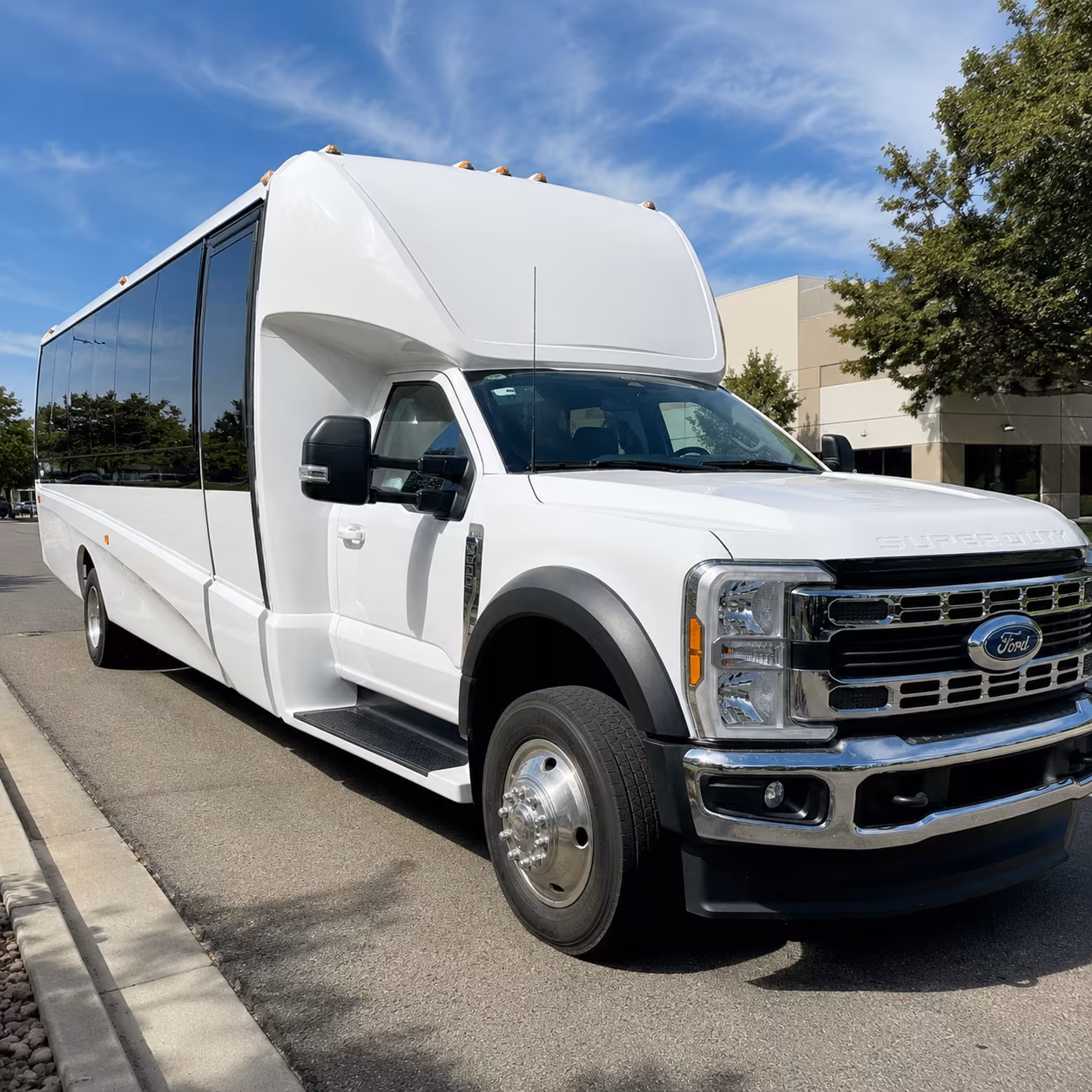 employee shuttle buses for santa fe businesses and daily commuters