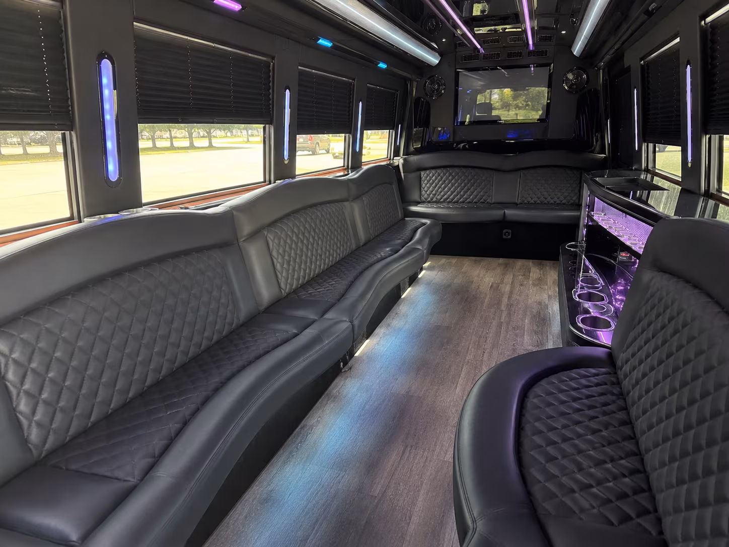 party buses for santa fe railyard and downtown music venue nights
