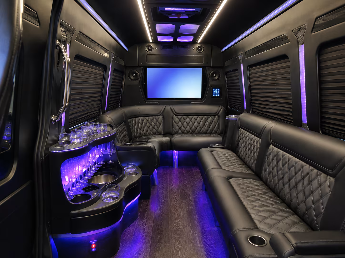 prom night dinner bus rentals around the santa fe plaza