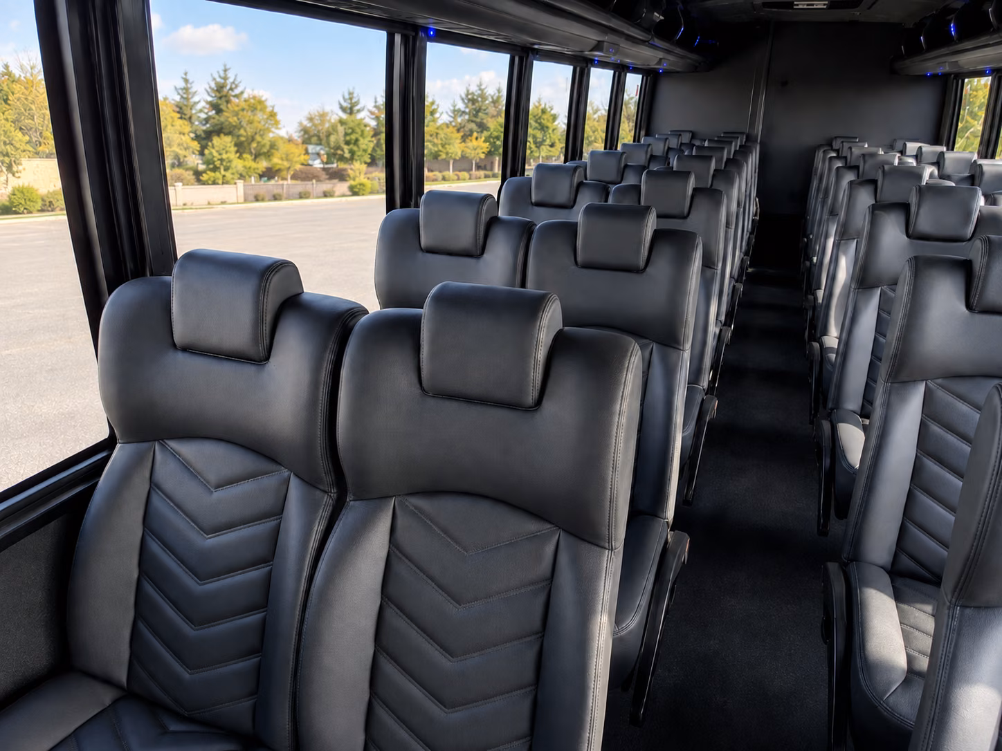 santa fe 18 passenger minibus inside