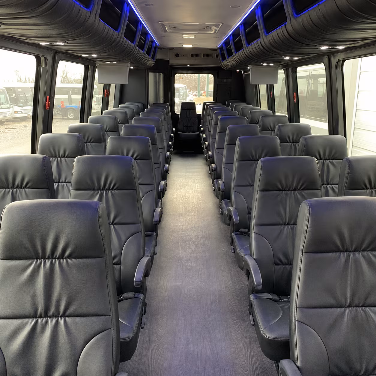 santa fe 25 passenger minibus inside