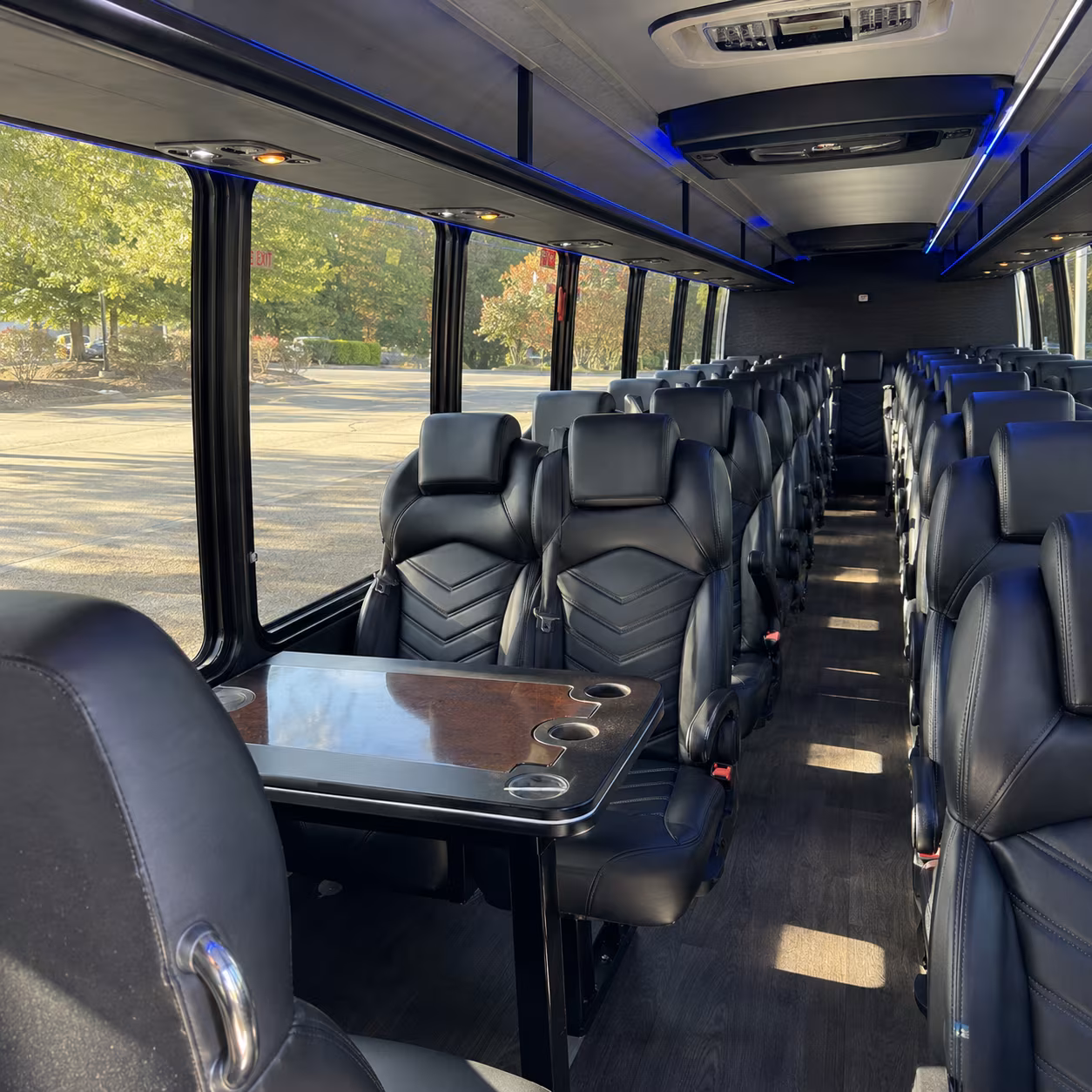 santa fe 25 passenger minibus interior