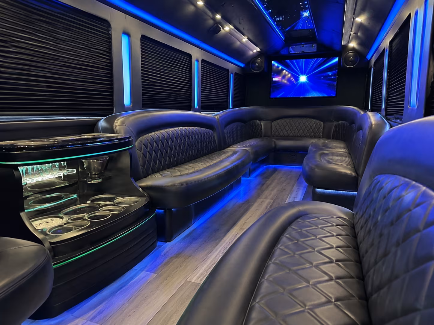 santa fe new years eve party bus rental