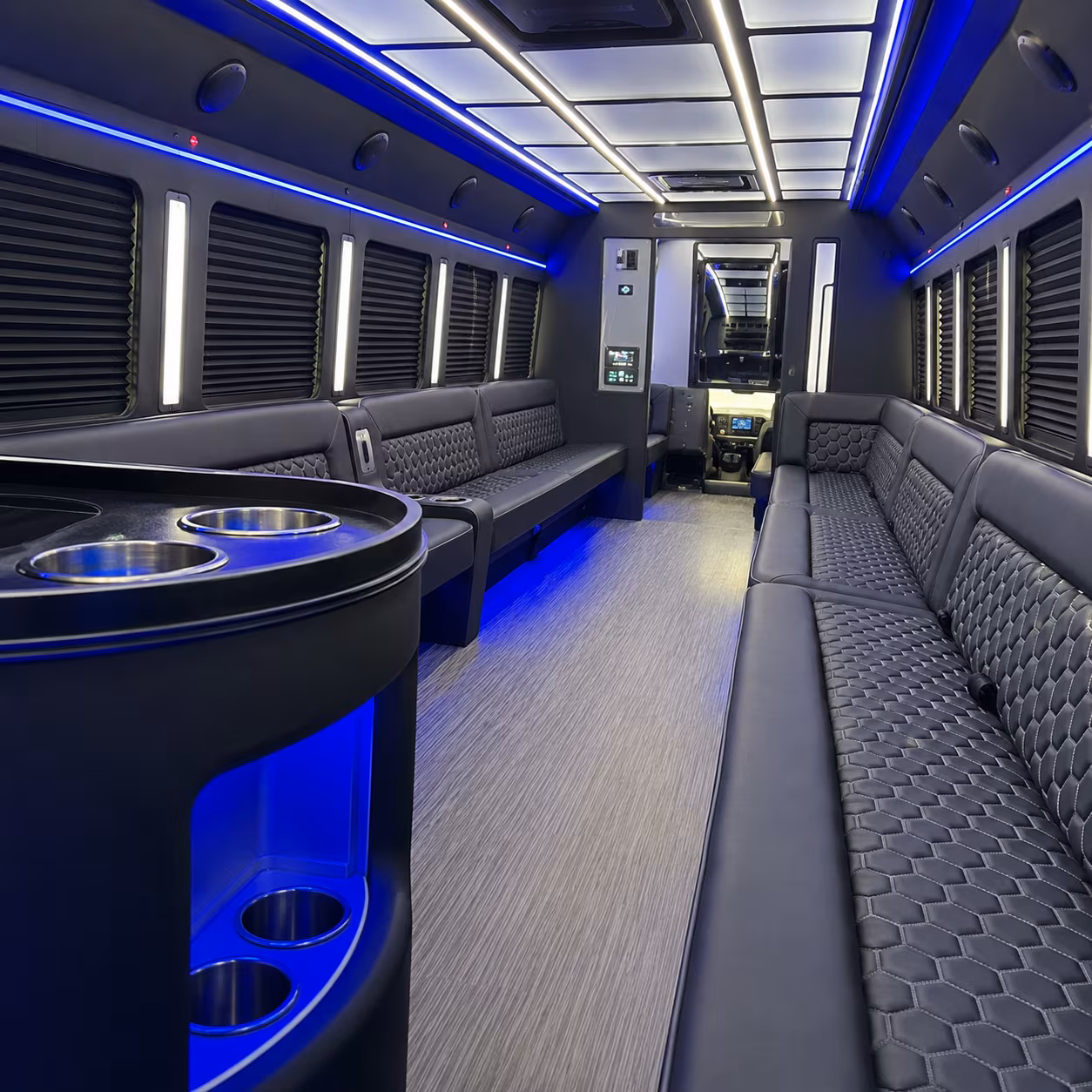 santa fe party bus interior