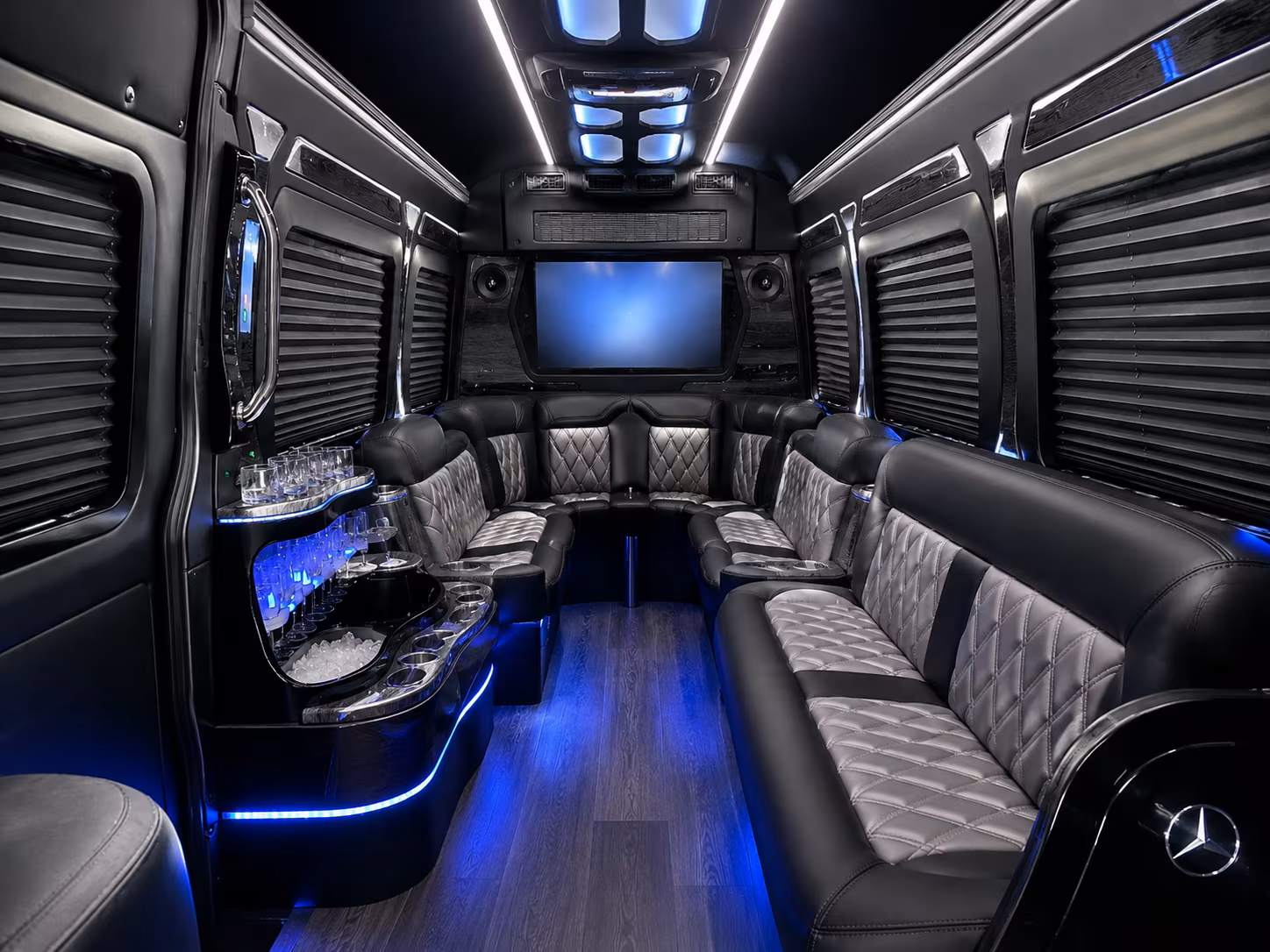 santa fe sprinter limousine inside