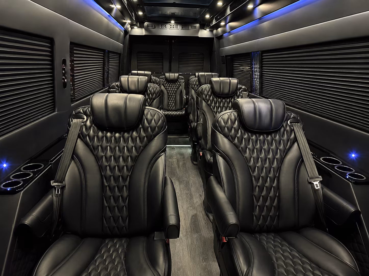 santa fe sprinter van with driver inside