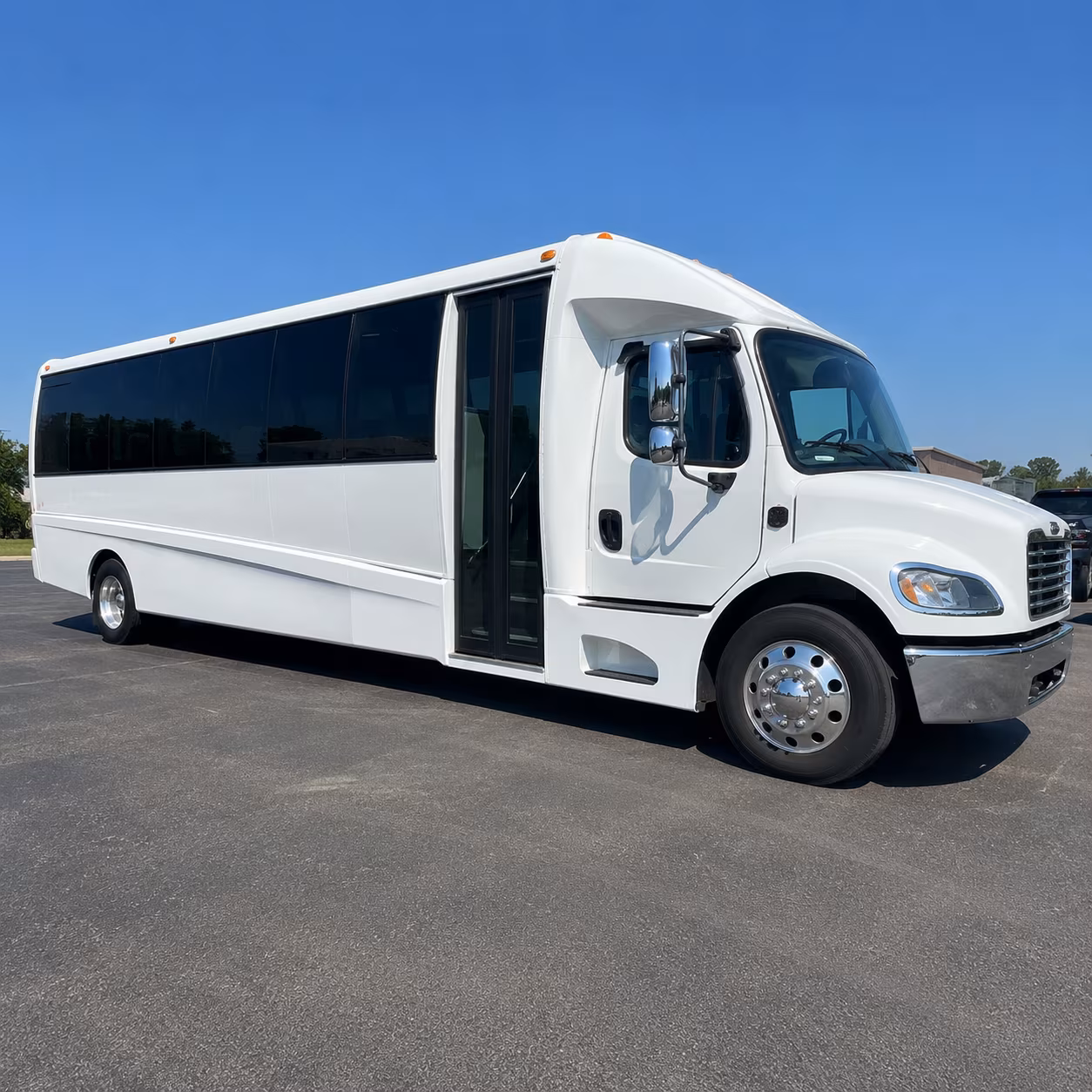 trade show and government delegation buses in santa fe